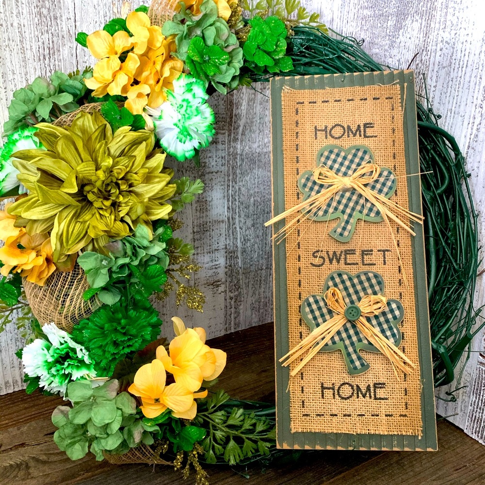 St Patrick’s Day Wreath Handmade